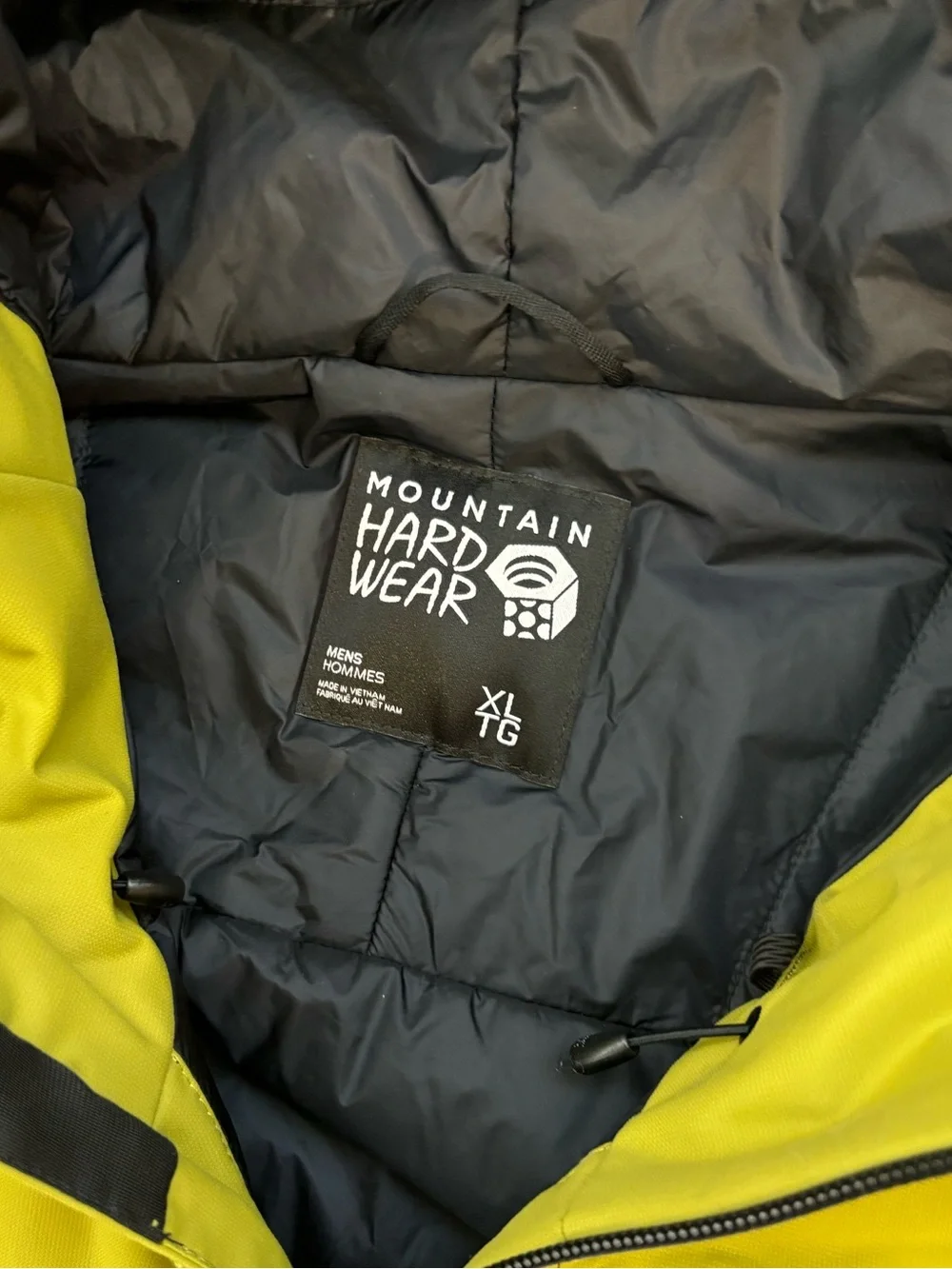 Mountain Hardwear Men’s XL Lime Green Insulated Jacket Gorpcore Hiking Outdoor